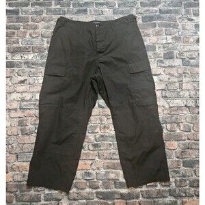 LAPG Men's BDU 6 Pocket Mil-Spec Cargo Pant Black Size Large